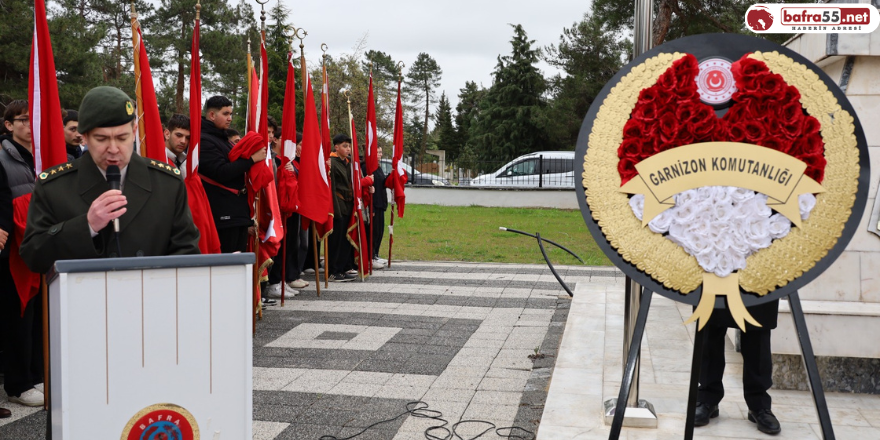 Bafra’da Şehitler Dualarla Anıldı 