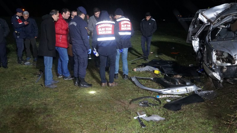 Bafra'da Trafik kazası 1 Ölü